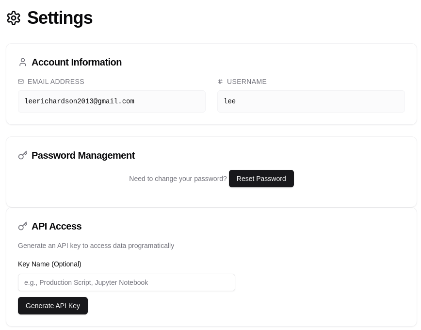 Generating an API Key - Polydata Docs